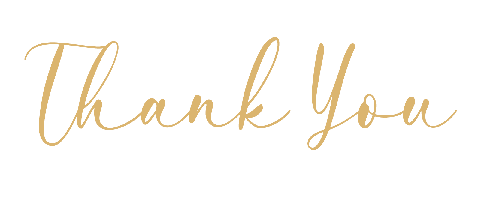 Gold cursive text on a white background reads "Thank You. House of Secrets Boudoir Photography by Tanya Eivin